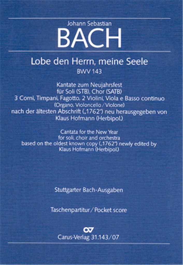 Lobe den Herrn, meine Seele [I]